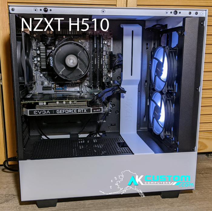 AK Custom Computer Build NZXT H510 White